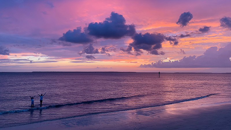 Stunning sunset at St. Andrews Beach